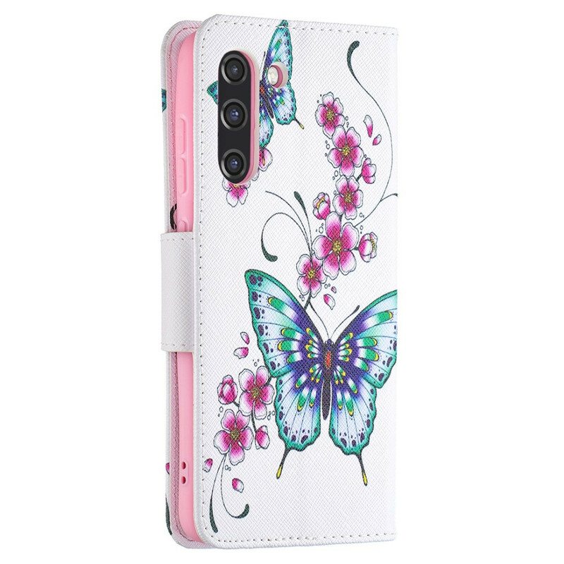 Kotelot Samsung Galaxy S21 FE Upeita Perhosia