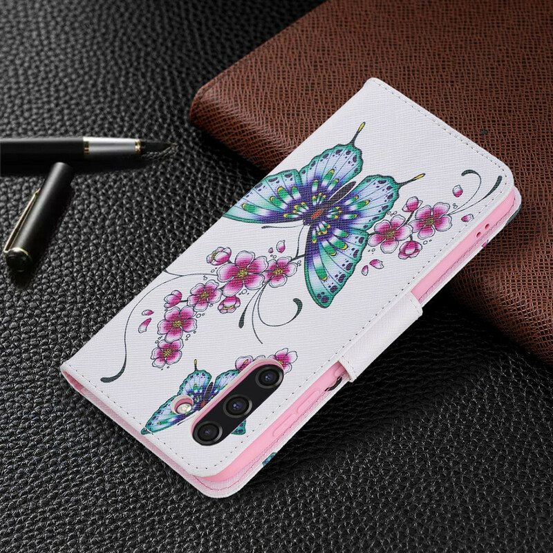 Kotelot Samsung Galaxy S21 FE Upeita Perhosia