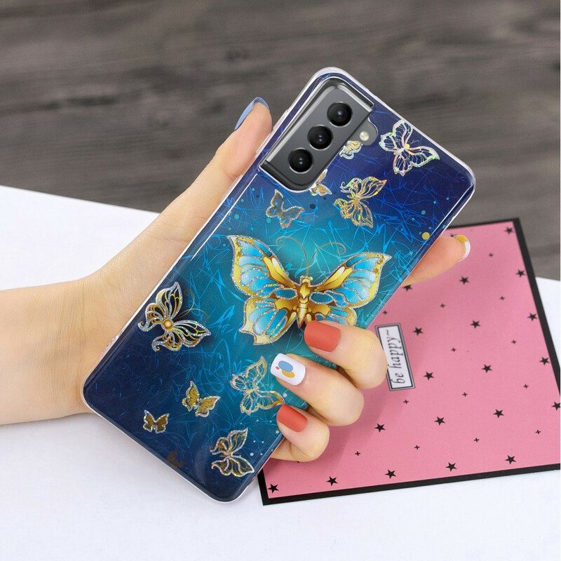 Kuori Samsung Galaxy S21 FE Design-perhosia