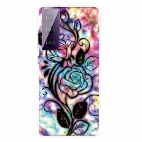 Kuori Samsung Galaxy S21 FE Graafiset Kukat