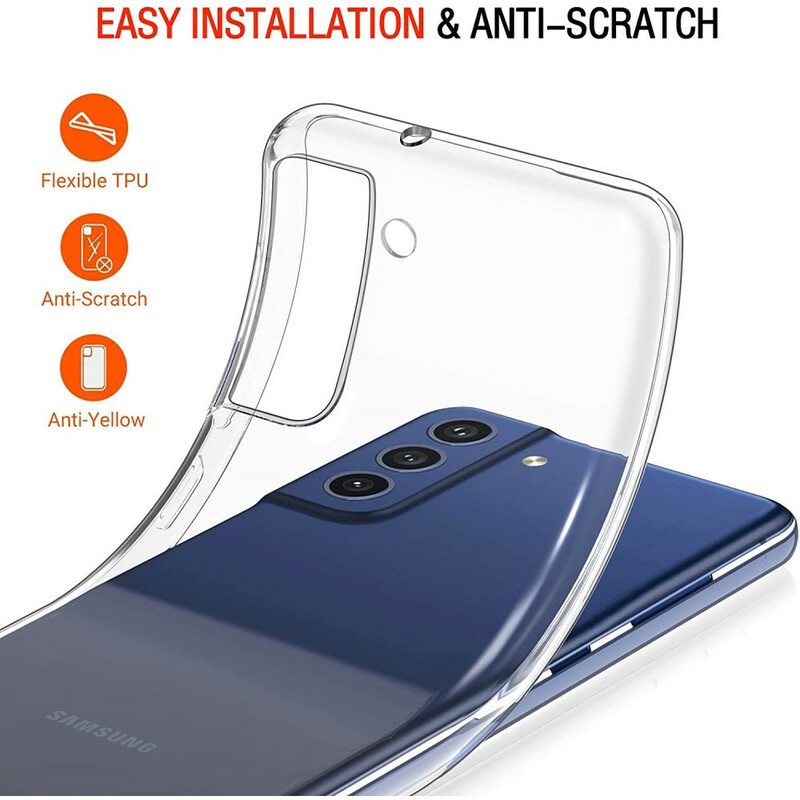 Kuori Samsung Galaxy S21 FE Ja Karkaistu Lasinäyttö