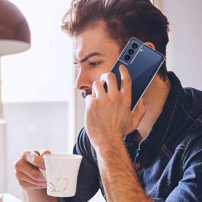 Kuori Samsung Galaxy S21 FE Ja Karkaistu Lasinäyttö