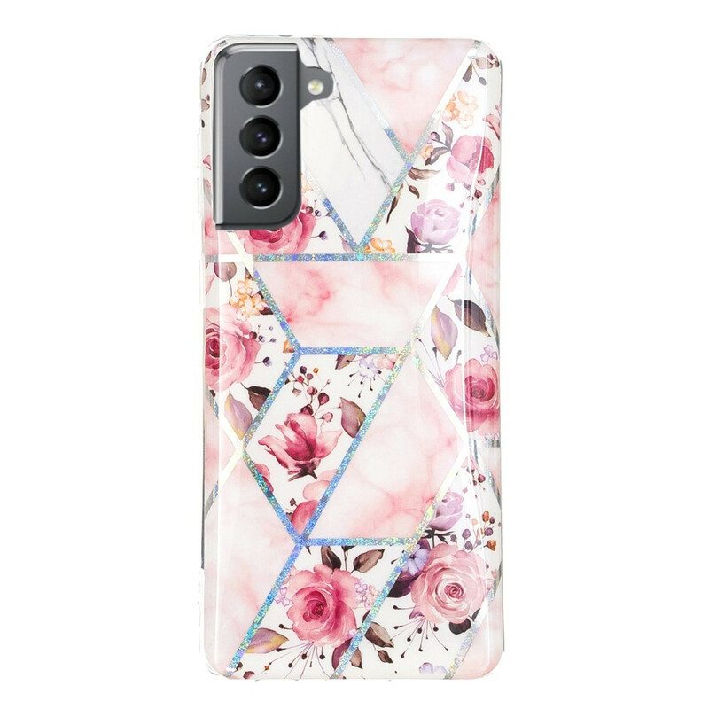 Kuori Samsung Galaxy S21 FE Marmoroidut Kukat