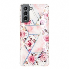 Kuori Samsung Galaxy S21 FE Marmoroidut Kukat