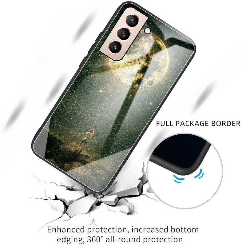 Kuori Samsung Galaxy S21 FE Moon Man Karkaistu Lasi