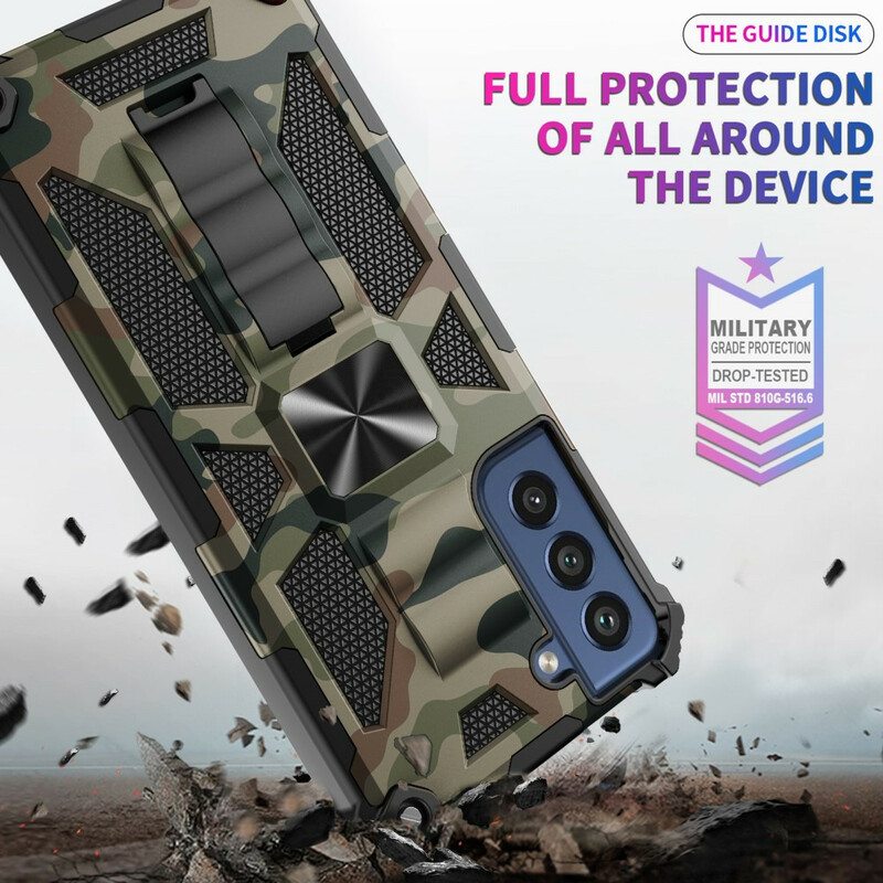 Kuori Samsung Galaxy S21 FE Naamiointi Irrotettava Tuki