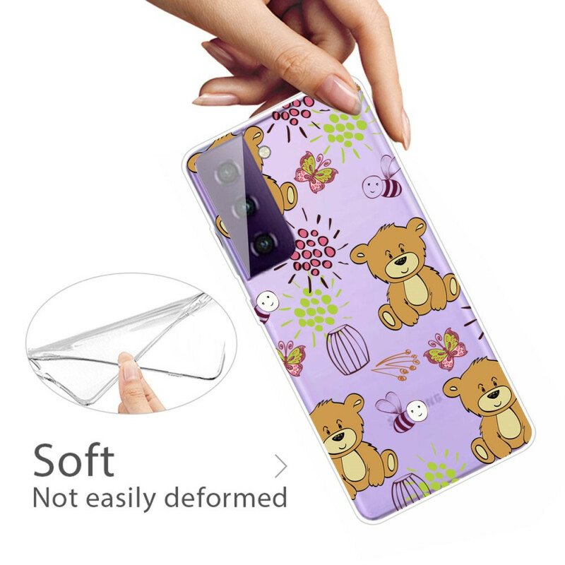 Kuori Samsung Galaxy S21 FE Teddy Bears Toppi