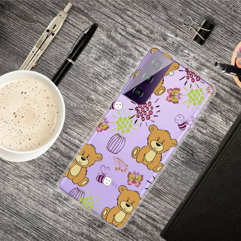 Kuori Samsung Galaxy S21 FE Teddy Bears Toppi