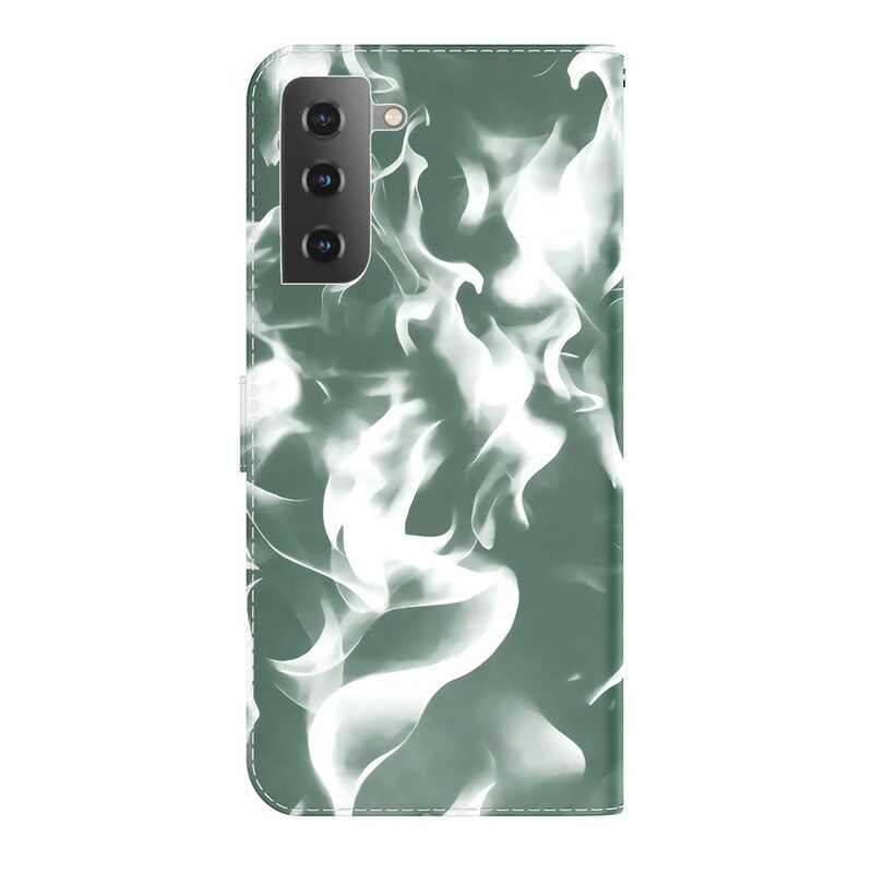 Nahkakotelo Samsung Galaxy S21 FE Abstrakti Kuvio