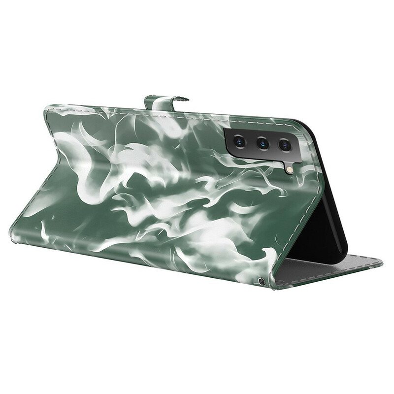 Nahkakotelo Samsung Galaxy S21 FE Abstrakti Kuvio