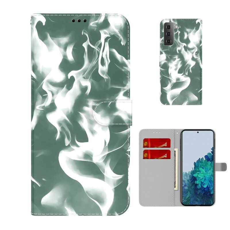 Nahkakotelo Samsung Galaxy S21 FE Abstrakti Kuvio