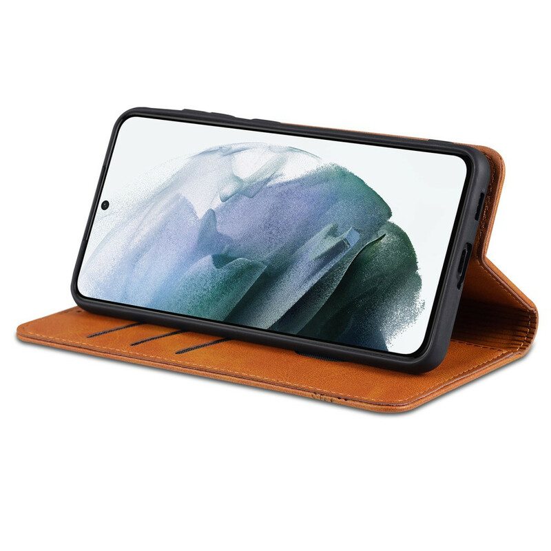 Puhelinkuoret Samsung Galaxy S21 FE Kotelot Flip Azns-nahkamuotoilu