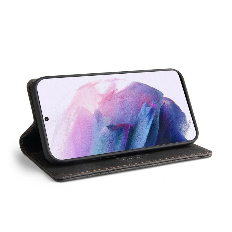 Puhelinkuoret Samsung Galaxy S21 FE Kotelot Flip Keinonahka Gq.utrobe