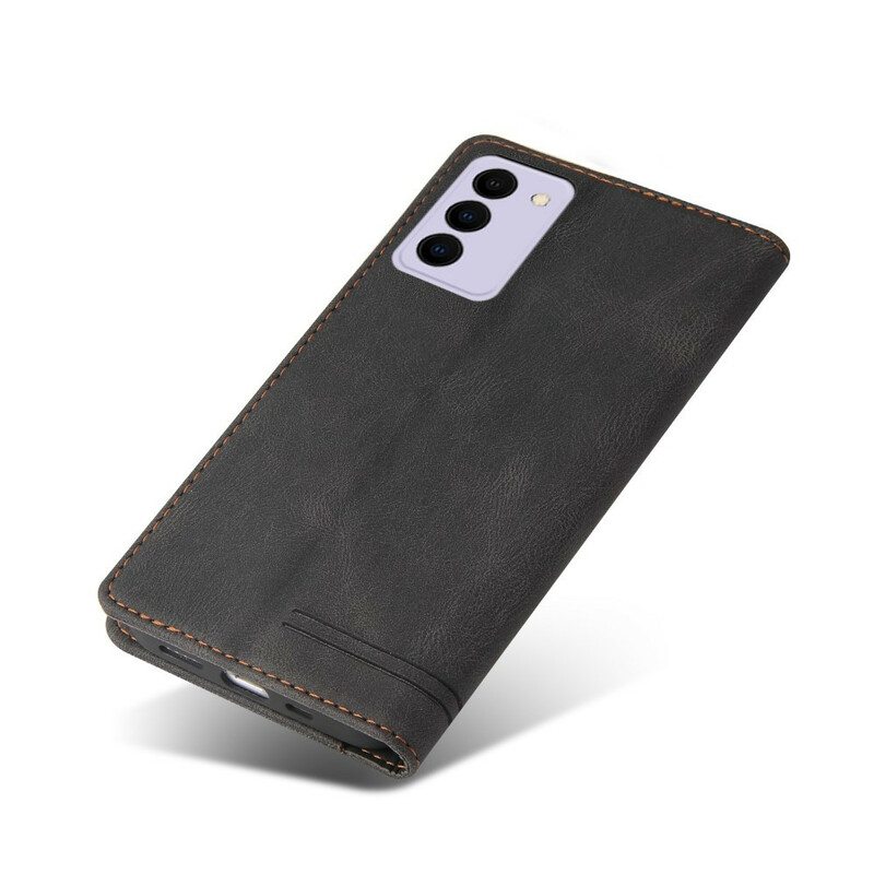 Puhelinkuoret Samsung Galaxy S21 FE Kotelot Flip Keinonahka Gq.utrobe