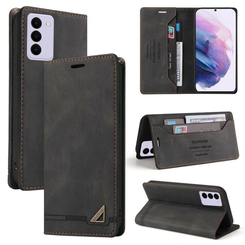 Puhelinkuoret Samsung Galaxy S21 FE Kotelot Flip Keinonahka Gq.utrobe