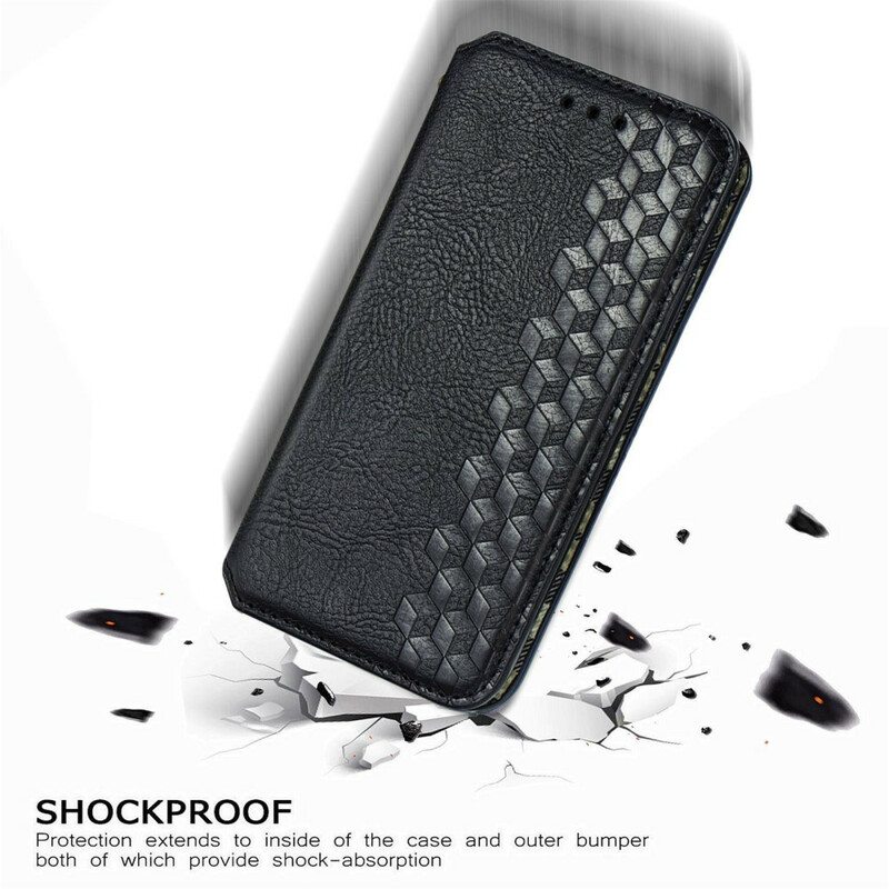 Puhelinkuoret Samsung Galaxy S21 FE Kotelot Flip Nahkaefekti Diamond Texture