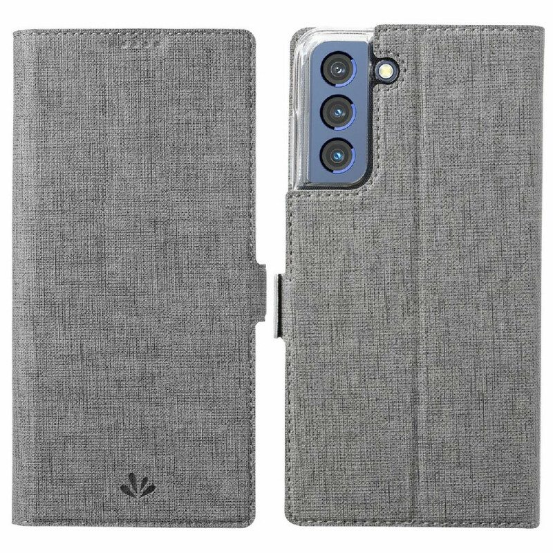 Puhelinkuoret Samsung Galaxy S21 FE Kotelot Flip Teksturoitu