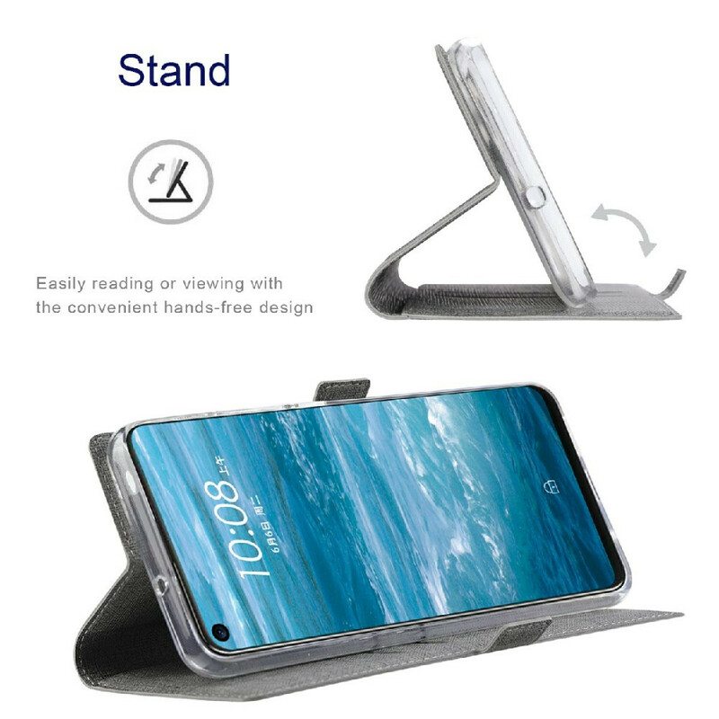 Puhelinkuoret Samsung Galaxy S21 FE Kotelot Flip Teksturoitu