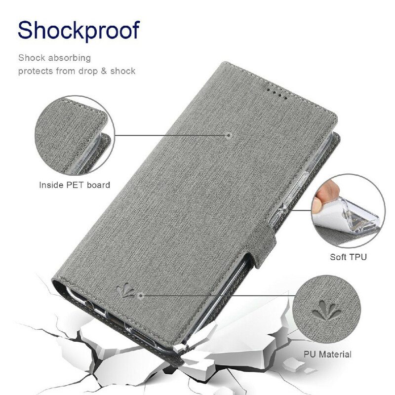 Puhelinkuoret Samsung Galaxy S21 FE Kotelot Flip Teksturoitu