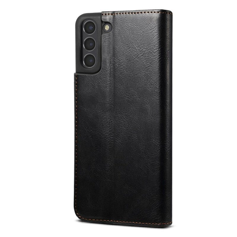Puhelinkuoret Samsung Galaxy S21 FE Kotelot Flip Vahattua Tekonahkaa