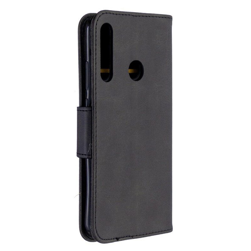 Nahkakotelo Huawei Y7p Kotelot Flip Sileä Läppä Viisto