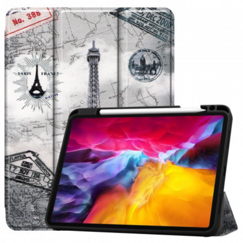 Puhelinkuoret iPad Pro 11" (2022) Eiffel-tornin Kynäteline