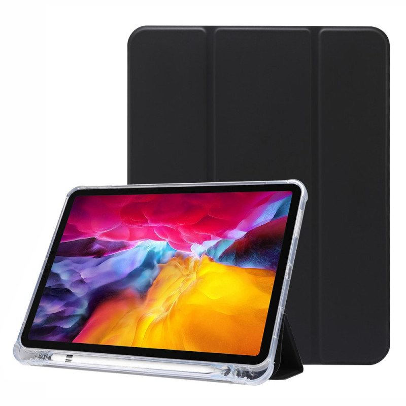 Puhelinkuoret iPad Pro 11" (2022) Keinonahka Ja Läpinäkyvä Takaosa