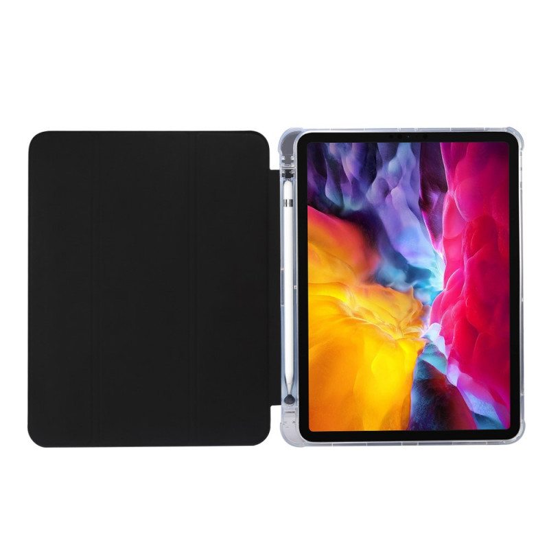 Puhelinkuoret iPad Pro 11" (2022) Keinonahka Ja Läpinäkyvä Takaosa