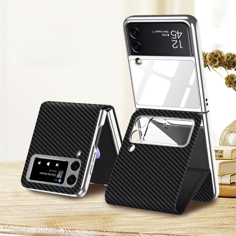Case Samsung Galaxy Z Flip 3 5G Kotelot Flip Hiilipeiliefekti Ja Tuki