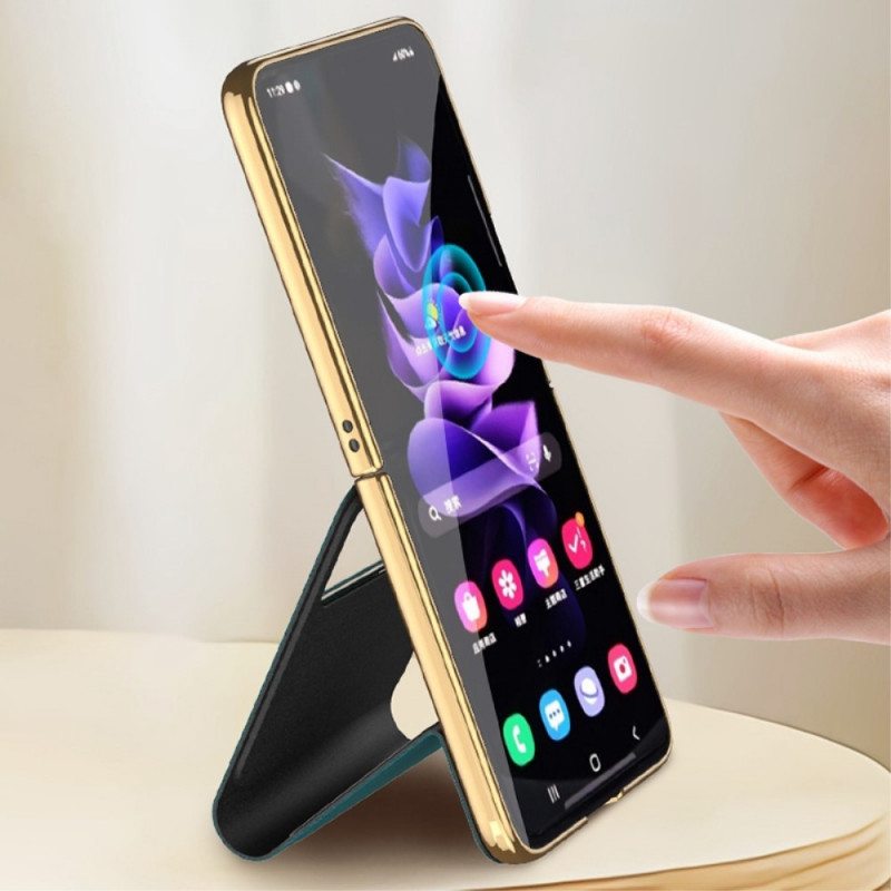 Case Samsung Galaxy Z Flip 3 5G Kotelot Flip Hiilipeiliefekti Ja Tuki