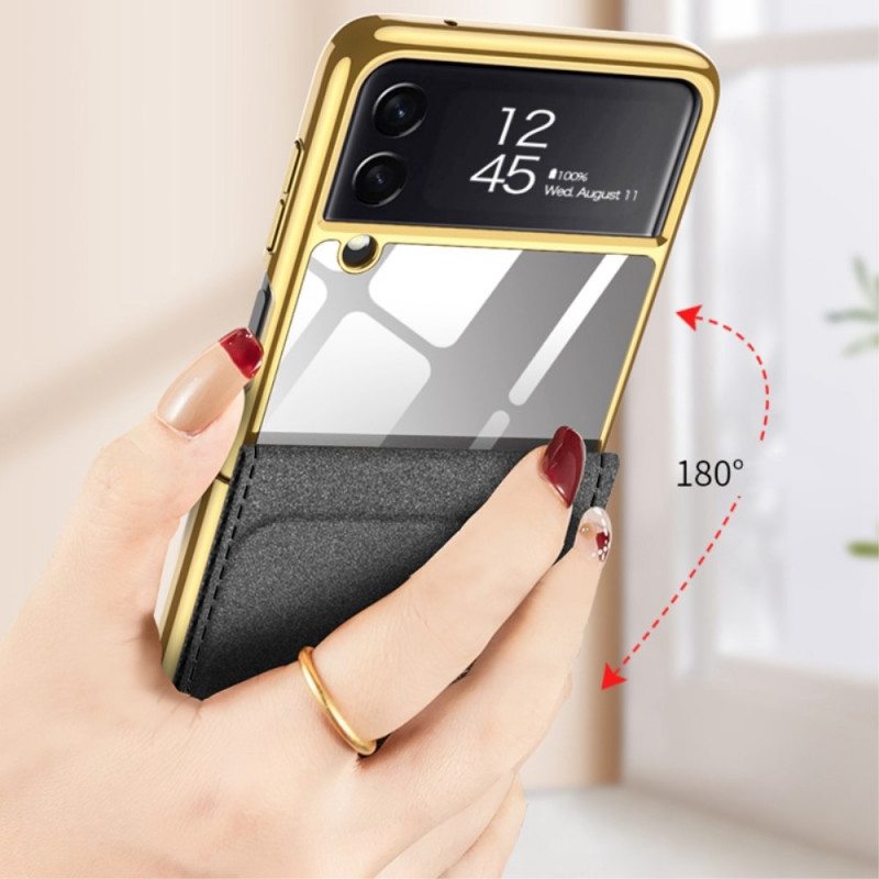Case Samsung Galaxy Z Flip 3 5G Kotelot Flip Hiilipeiliefekti Ja Tuki