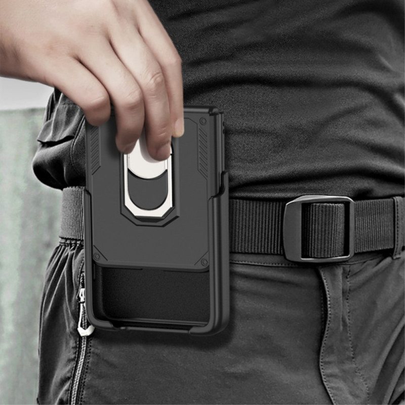 Case Samsung Galaxy Z Flip 3 5G Kotelot Flip Sormuksella Ja Pidikkeellä Gkk
