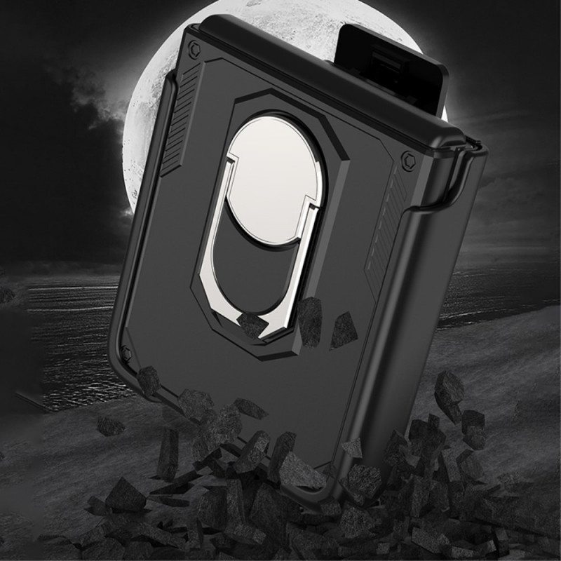 Case Samsung Galaxy Z Flip 3 5G Kotelot Flip Sormuksella Ja Pidikkeellä Gkk