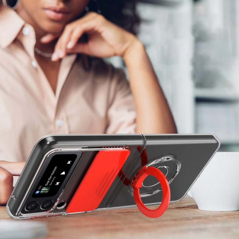 Case Samsung Galaxy Z Flip 3 5G Kotelot Flip Valokuvamoduulin Rengas Ja Kansi