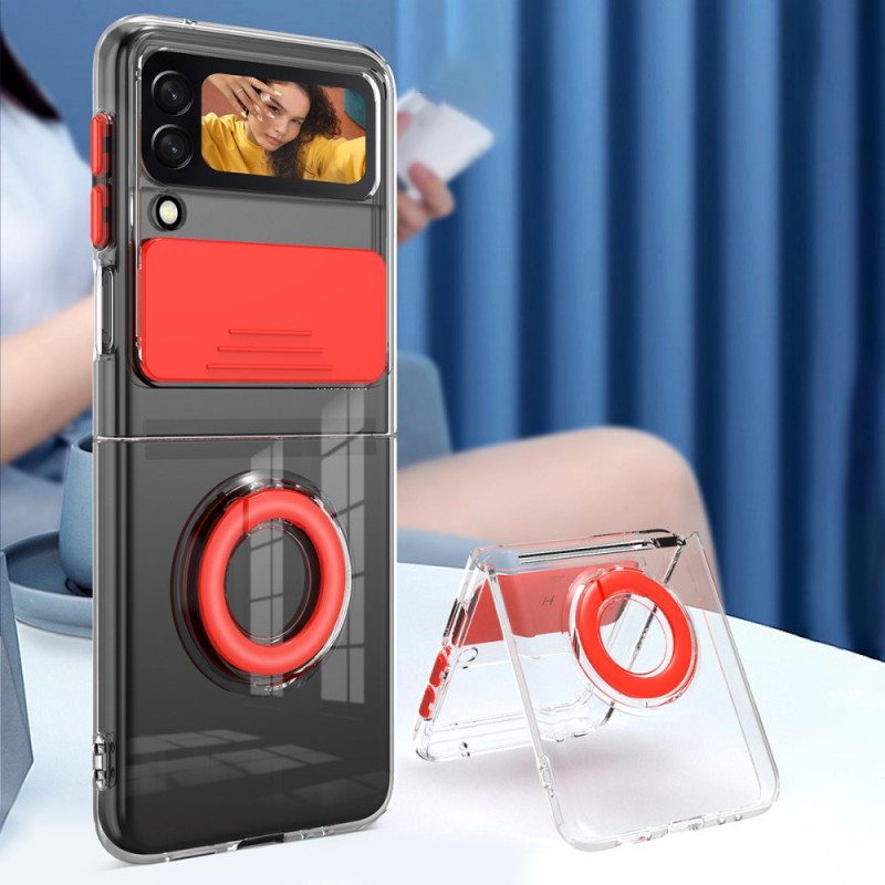 Case Samsung Galaxy Z Flip 3 5G Kotelot Flip Valokuvamoduulin Rengas Ja Kansi
