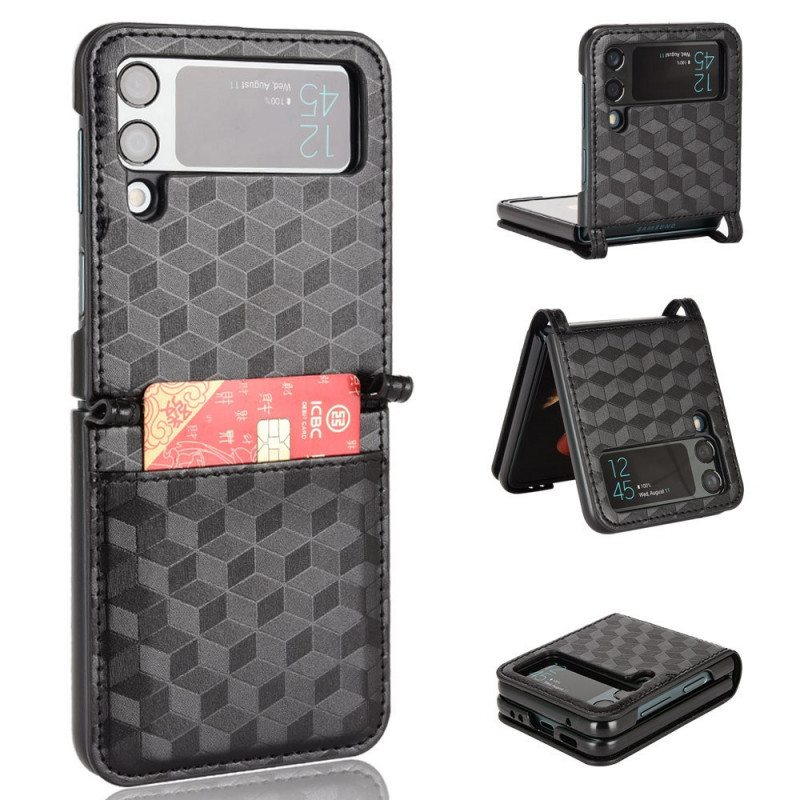 Kuori Samsung Galaxy Z Flip 3 5G Kotelot Flip 3d Design Korttikotelo
