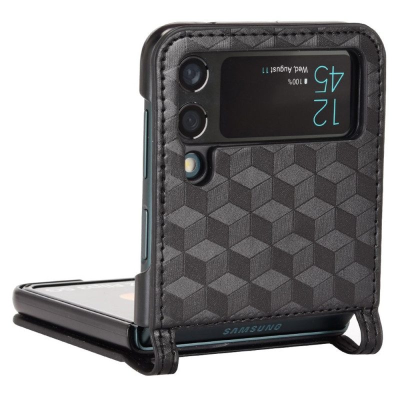 Kuori Samsung Galaxy Z Flip 3 5G Kotelot Flip 3d Design Korttikotelo