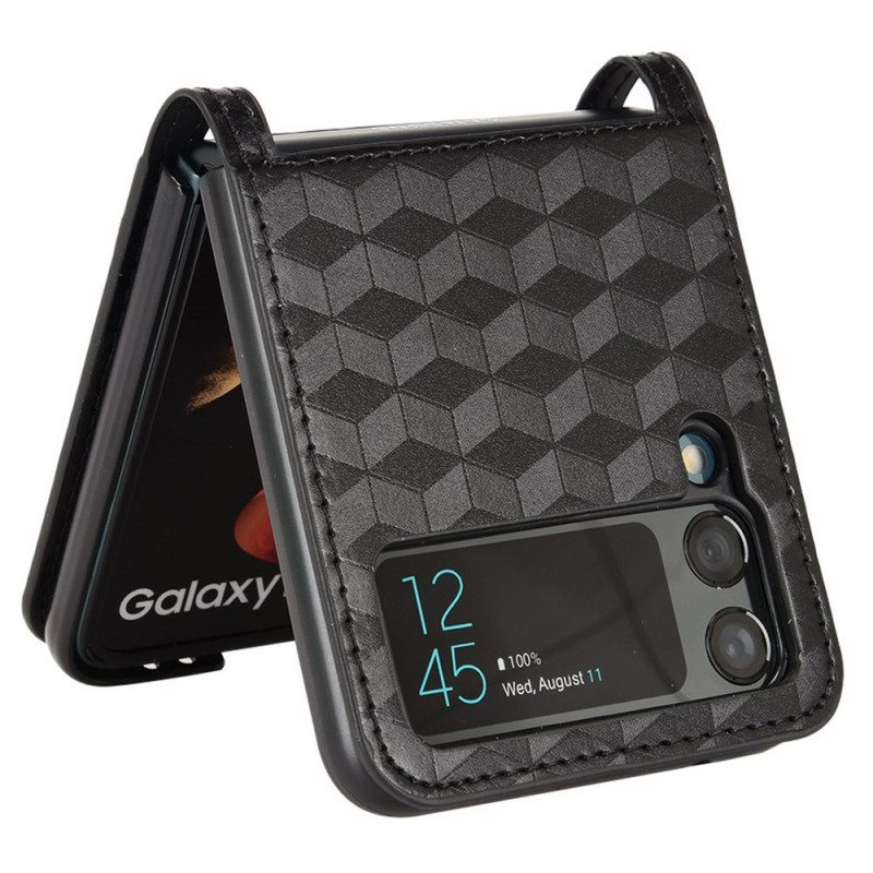 Kuori Samsung Galaxy Z Flip 3 5G Kotelot Flip 3d Design Korttikotelo