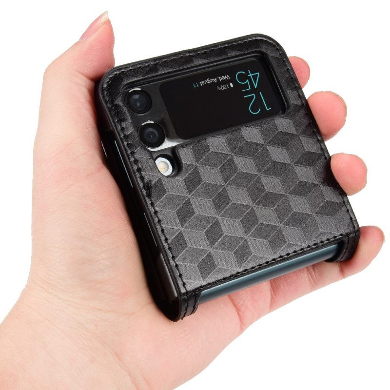 Kuori Samsung Galaxy Z Flip 3 5G Kotelot Flip 3d Design Korttikotelo