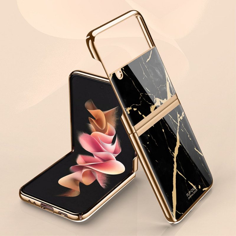 Kuori Samsung Galaxy Z Flip 3 5G Kotelot Flip Marmori Tyyli