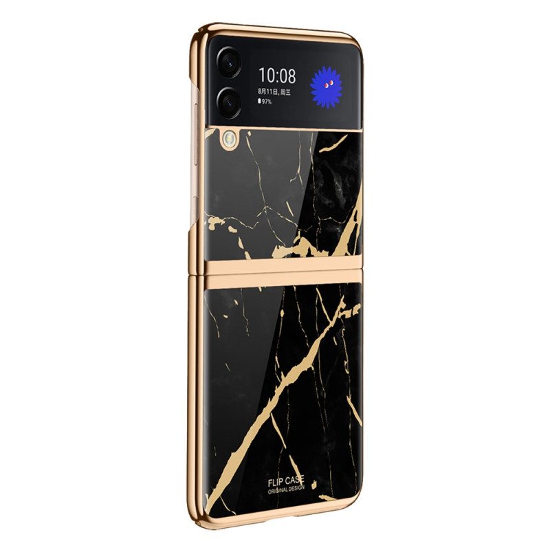 Kuori Samsung Galaxy Z Flip 3 5G Kotelot Flip Marmori Tyyli