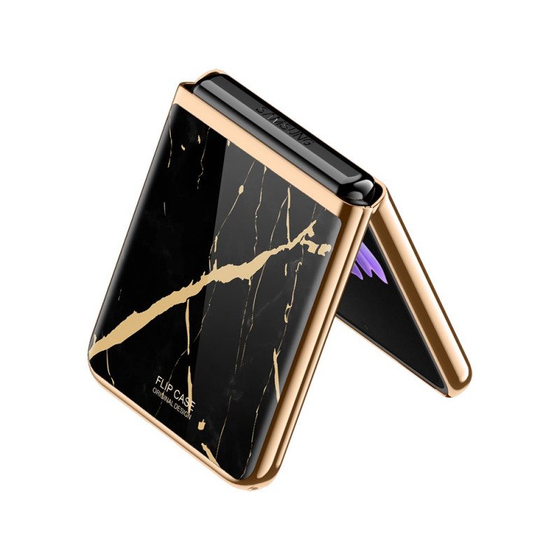 Kuori Samsung Galaxy Z Flip 3 5G Kotelot Flip Marmori Tyyli