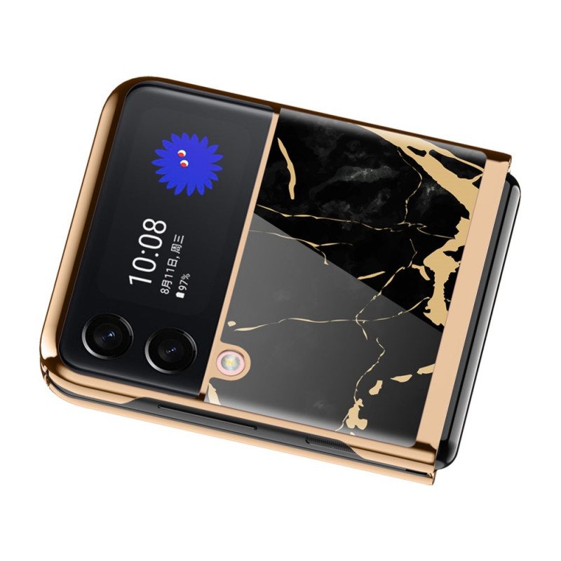 Kuori Samsung Galaxy Z Flip 3 5G Kotelot Flip Marmori Tyyli
