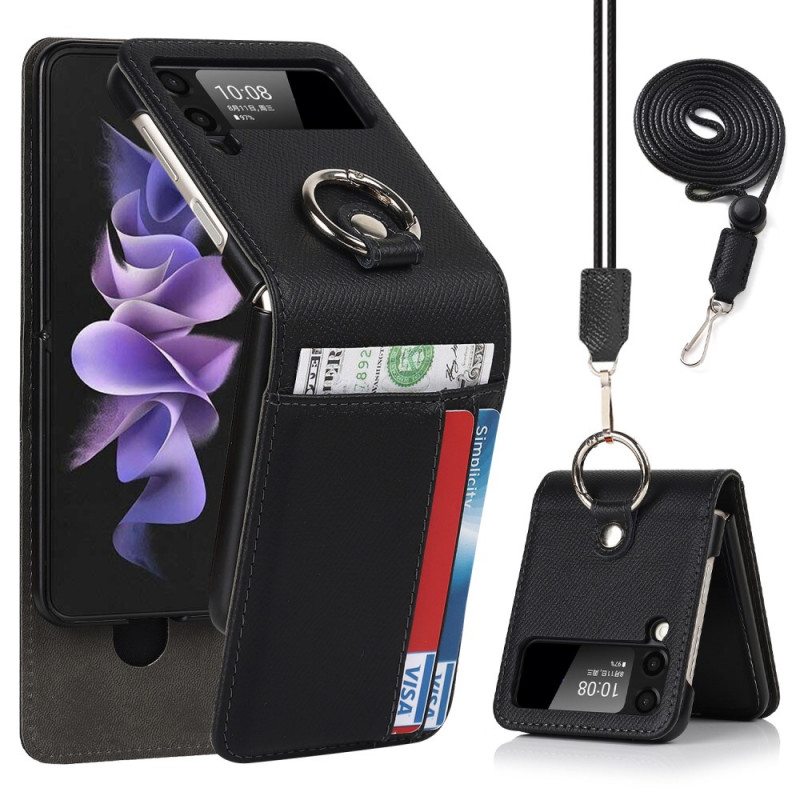 Kuori Samsung Galaxy Z Flip 3 5G Kotelot Flip Monitoiminen