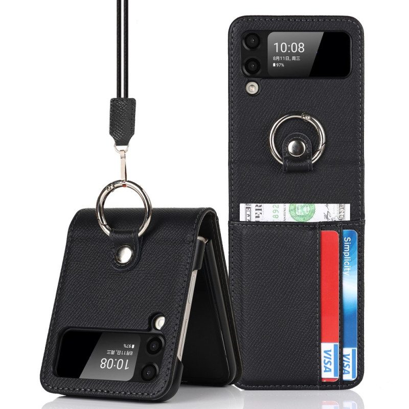 Kuori Samsung Galaxy Z Flip 3 5G Kotelot Flip Monitoiminen