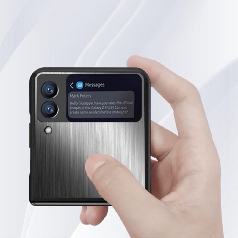 Kuori Samsung Galaxy Z Flip 3 5G Kotelot Flip Ruostumaton Harjattu