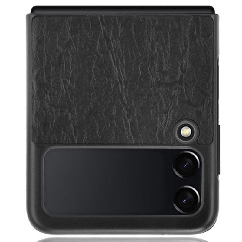 Kuori Samsung Galaxy Z Flip 3 5G Kotelot Flip Suunnittelija Nahkaefekti