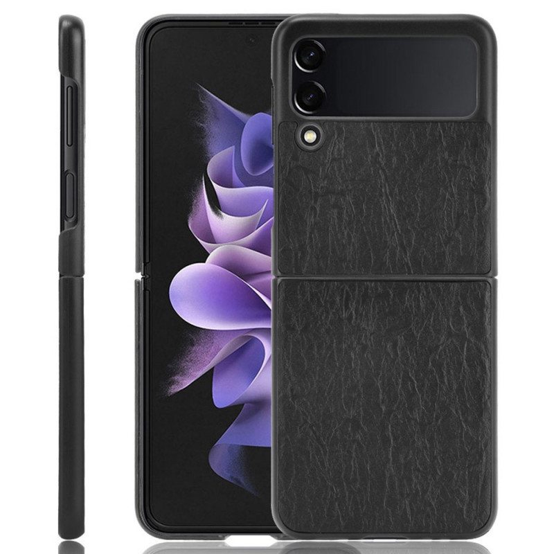 Kuori Samsung Galaxy Z Flip 3 5G Kotelot Flip Suunnittelija Nahkaefekti