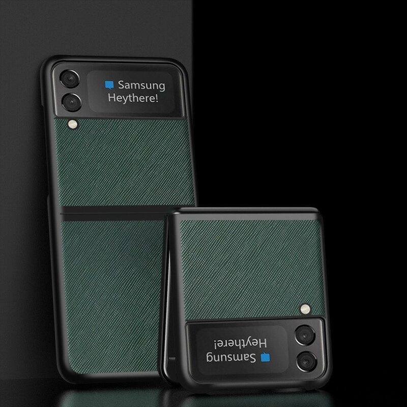 Kuori Samsung Galaxy Z Flip 3 5G Kotelot Flip Teksturoitu Keinonahka