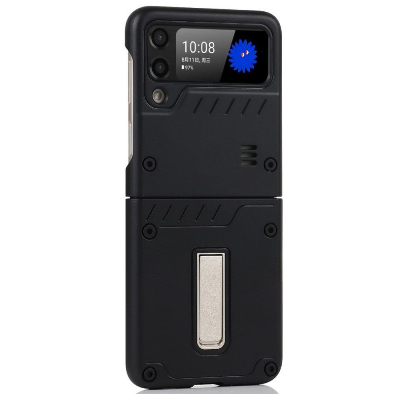 Kuori Samsung Galaxy Z Flip 3 5G Kotelot Flip Yhdistä Jalustan Kanssa